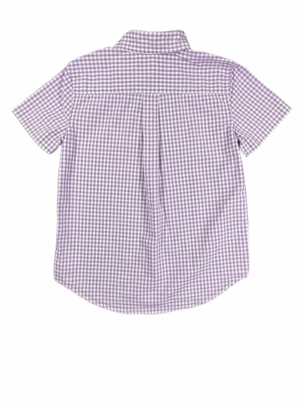 RALPH LAUREN Boys Gingham Poplin Button Down Shirt - 6